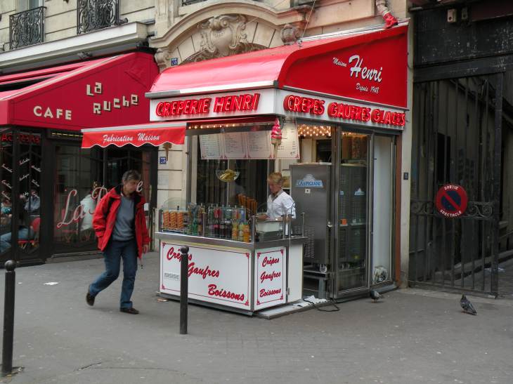  marchandes de crèpes, gaufres, glaces, bd Montparnasse